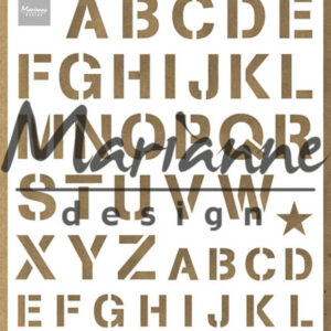 marianne-design-mask-stencil-a5-army-alphabet-ps80